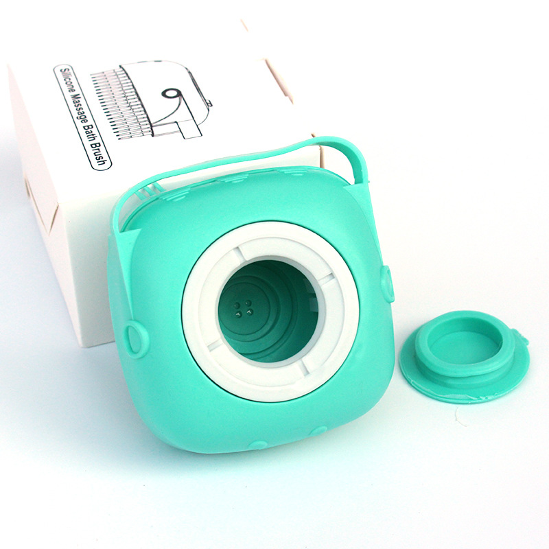 Silicone Bath Massage Brush with Shampoo Pouring Inside - PawsAndPartners