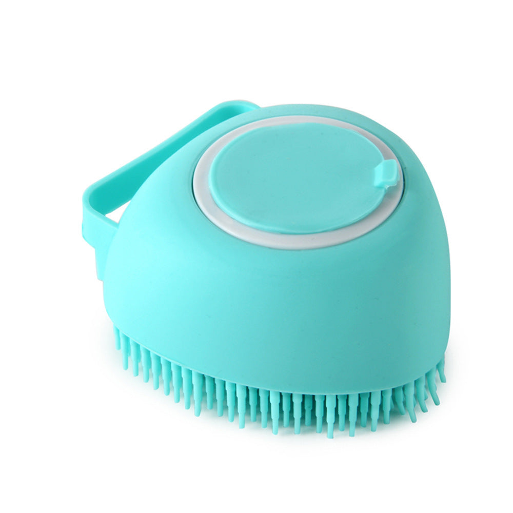 Silicone Bath Massage Brush with Shampoo Pouring Inside - PawsAndPartners