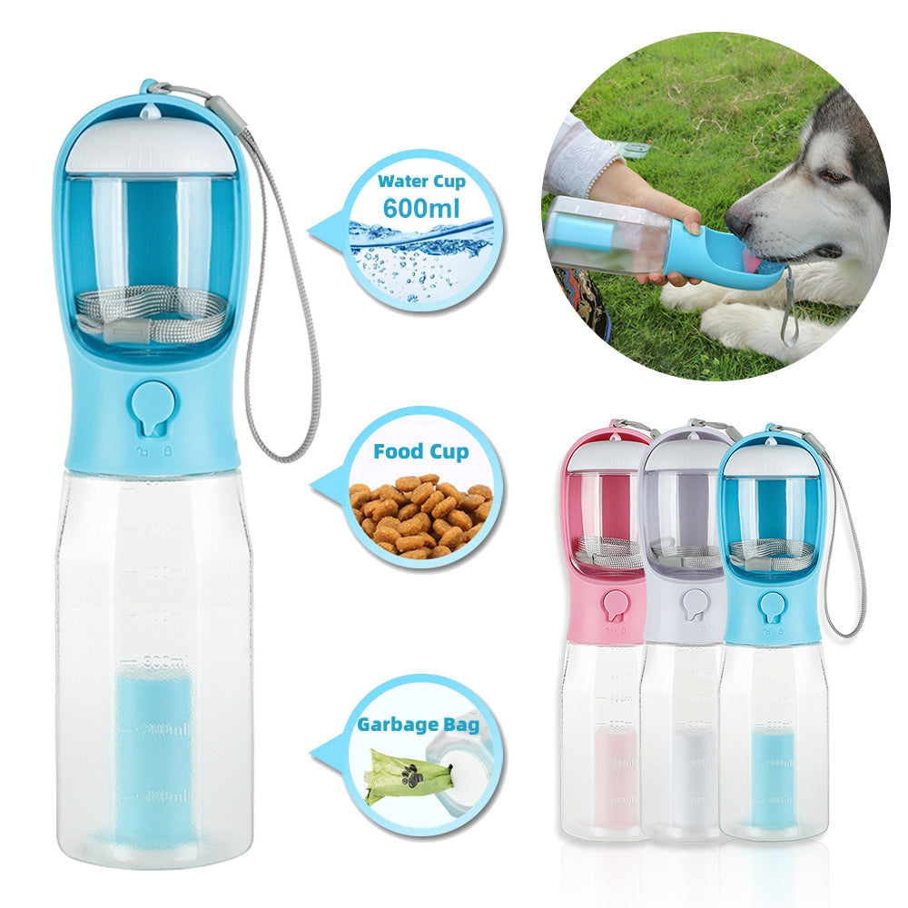 Portable Water Bottle Food Dispenser - PawsAndPartners