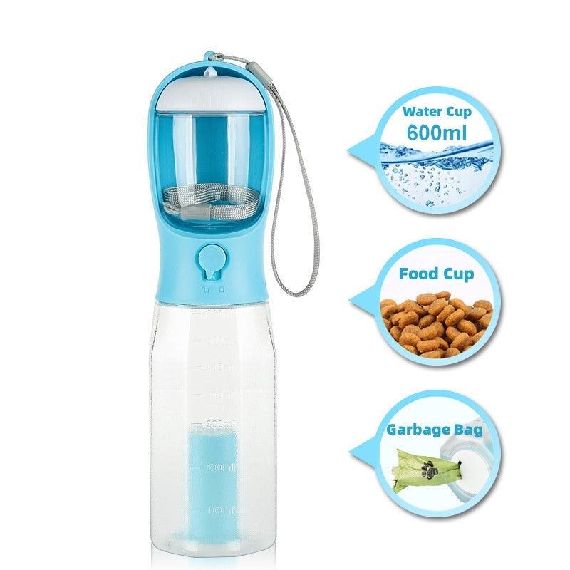 Portable Water Bottle Food Dispenser - PawsAndPartners