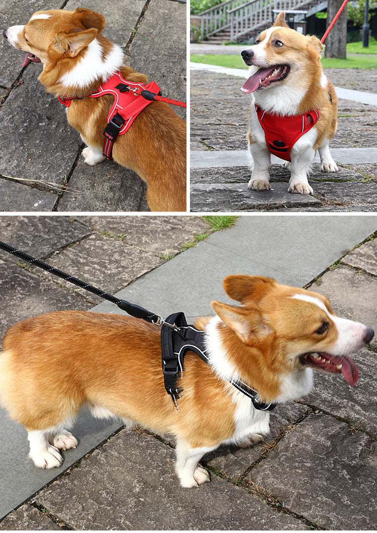 Dog Reflective Breathable No Pull Harness Vest - PawsAndPartners
