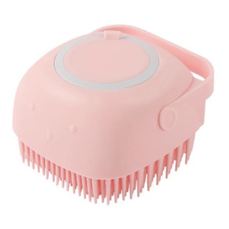 Silicone Bath Massage Brush with Shampoo Pouring Inside - PawsAndPartners
