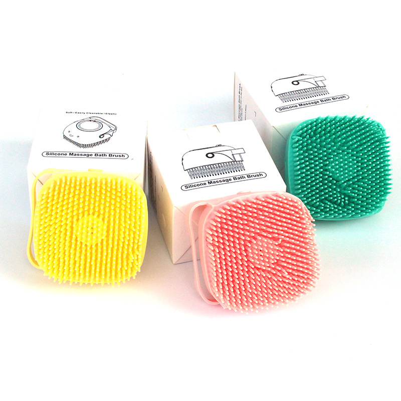 Silicone Bath Massage Brush with Shampoo Pouring Inside - PawsAndPartners