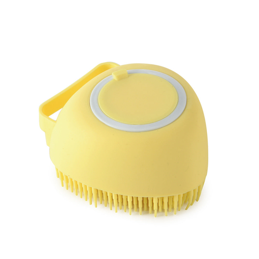 Silicone Bath Massage Brush with Shampoo Pouring Inside - PawsAndPartners