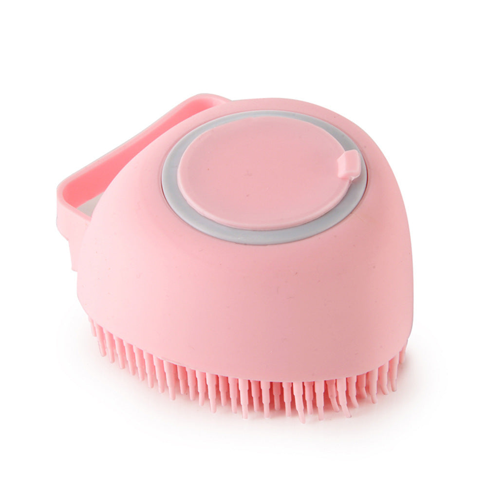 Silicone Bath Massage Brush with Shampoo Pouring Inside - PawsAndPartners