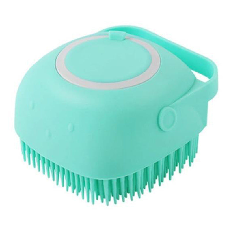 Silicone Bath Massage Brush with Shampoo Pouring Inside - PawsAndPartners