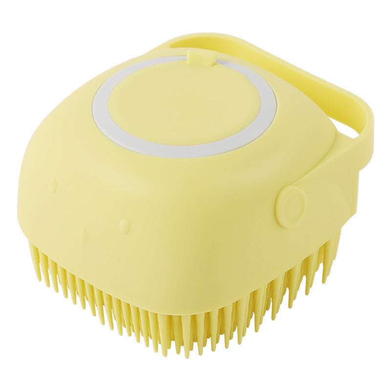 Silicone Bath Massage Brush with Shampoo Pouring Inside - PawsAndPartners